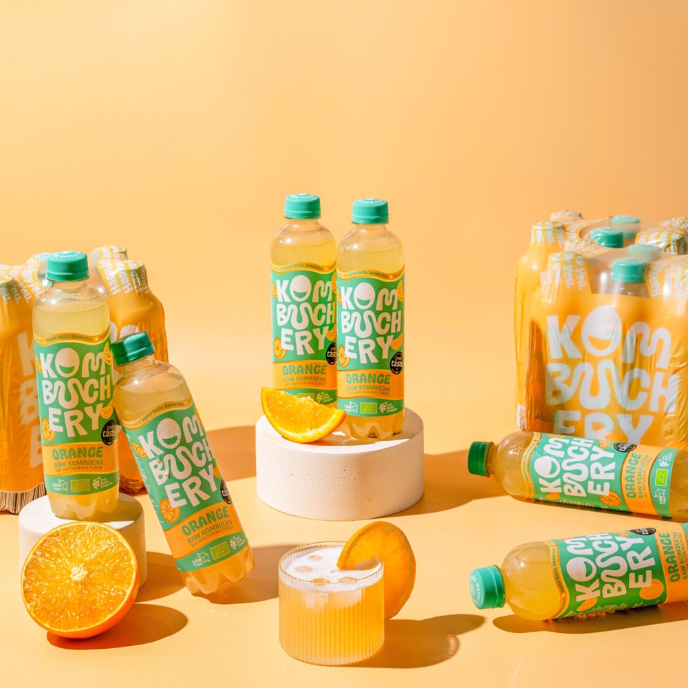 Orange Raw Kombucha