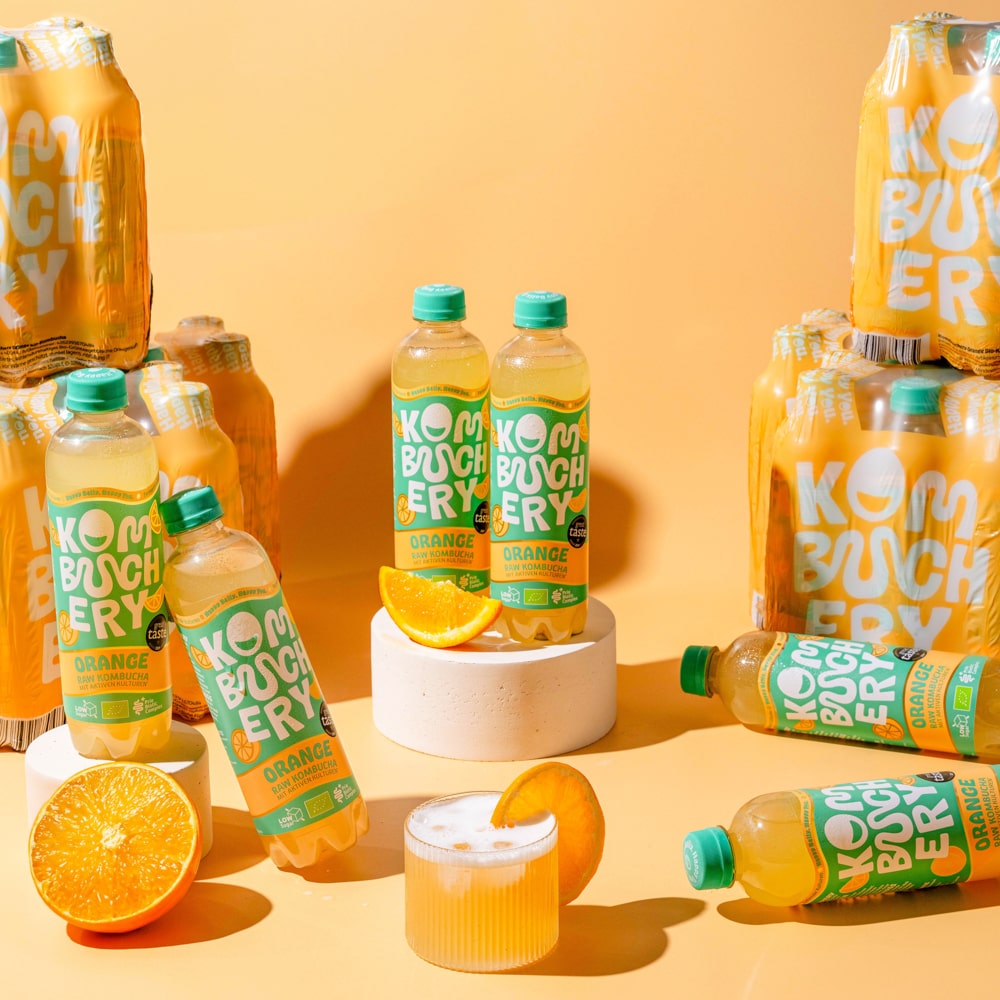 Orange Raw Kombucha